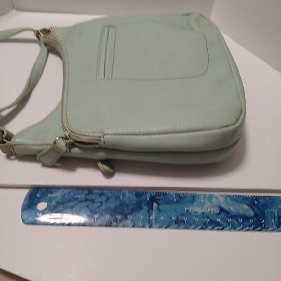 Multi Sac Light Blue Crossbody Purse – Adjustable Strap – Zipper Pockets - Picture 5 of 11